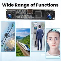 ELP 1200P 3D Stereo USB Kamera Dual Lencse 120fps Arcfelismerés QR Kód Szkenner 7