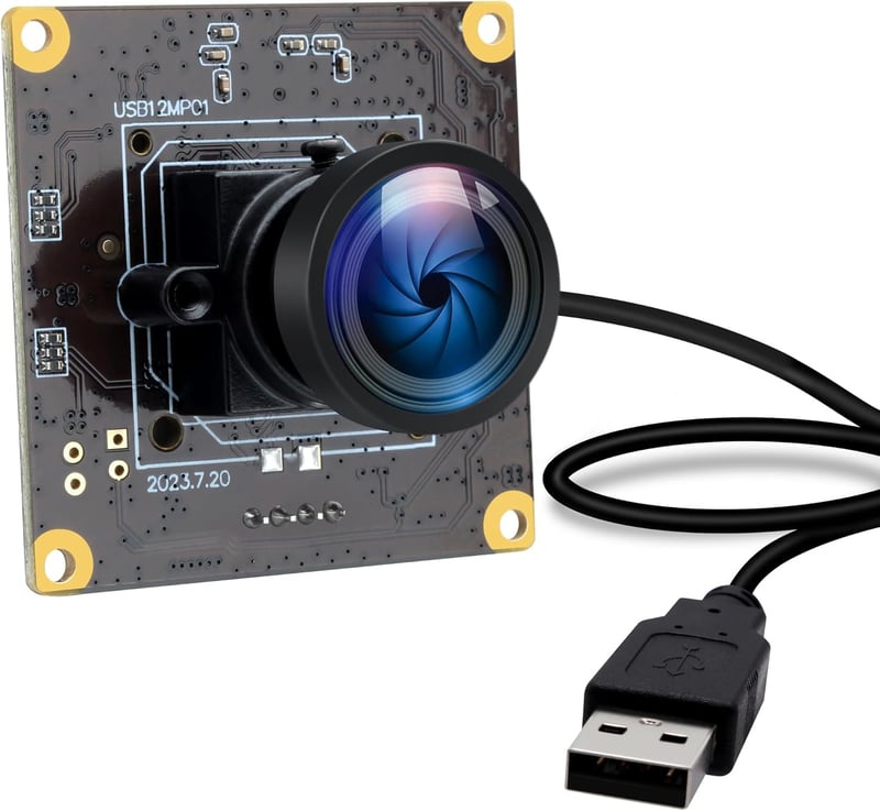 ELP 12MP 120fps USB Kamera Modul 4K Golfütés Ipari Lencse 110° Plug and Play