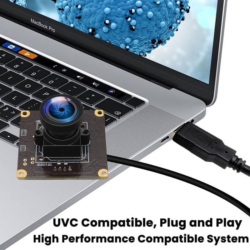 ELP 12MP 120fps USB Kamera Modul 4K Golfütés Ipari Lencse 110° Plug and Play