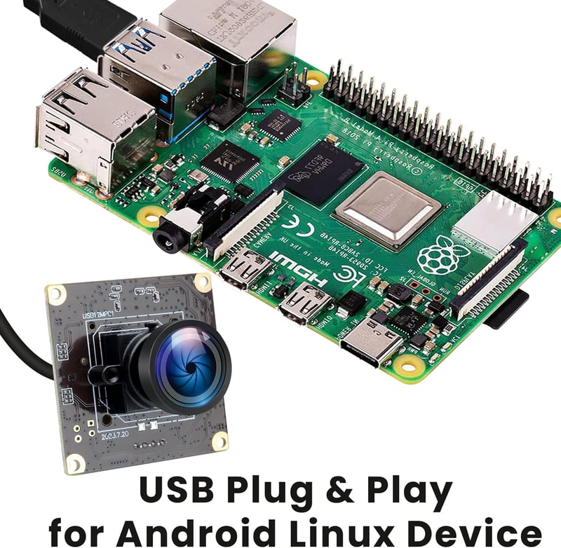 ELP 12MP 120fps USB Kamera Modul 4K Golfütés Ipari Lencse 110° Plug and Play