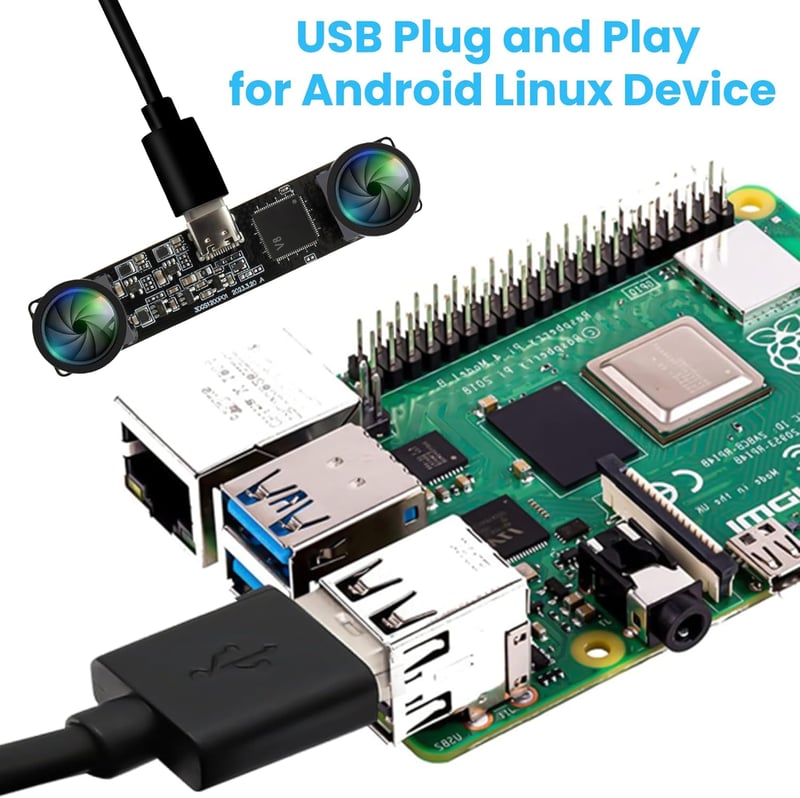 ELP 3D Stereo USB Kamera 120fps Global Shutter Raspberry Pi Mac Linux Windows