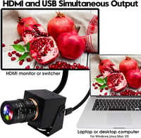ELP 4K HDMI USB Webkamera 2.8-12mm Varifokusz Lencse, 2160P Ultra HD Kamera Élő Közvetítéshez 2