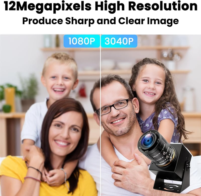 ELP 4K USB Kamera 120fps Golfütés Felvétel 12MP 3x Optikai Zoom Raspberry Pi