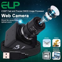 ELP 4K USB Webkamera IMX317 szenzorral, 5-50mm zoom, 2160P videókonferencia 7