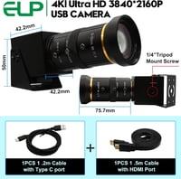 ELP 4K USB3.0 webkamera 10X zoom 5-50mm 60fps PC számítógép kamera 6