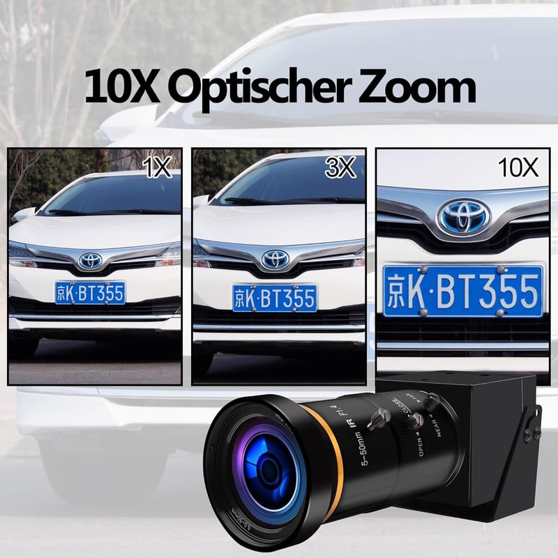 ELP 4K USB3.0 webkamera 10X zoom 5-50mm 60fps PC számítógép kamera