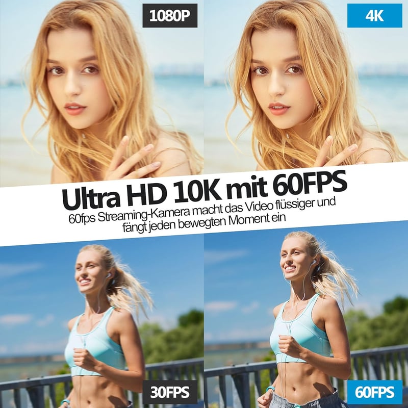 ELP 4K USB3.0 webkamera 10X zoom 5-50mm 60fps PC számítógép kamera