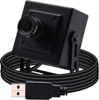 ELP 5MP USB Webkamera 2592x1944 Felbontással - 3.6mm Lencsés Fekete Alumínium Ház - Windows, Linux, Mac Kompatibilis Plug & Play Kamera 8