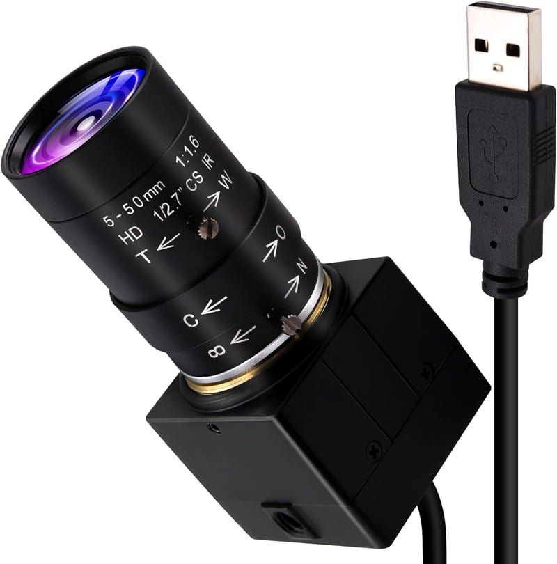 ELP 8MP USB Webkamera 2448P Manuális Zoom Objektívvel Mac/Windows/Linux Kompatibilis