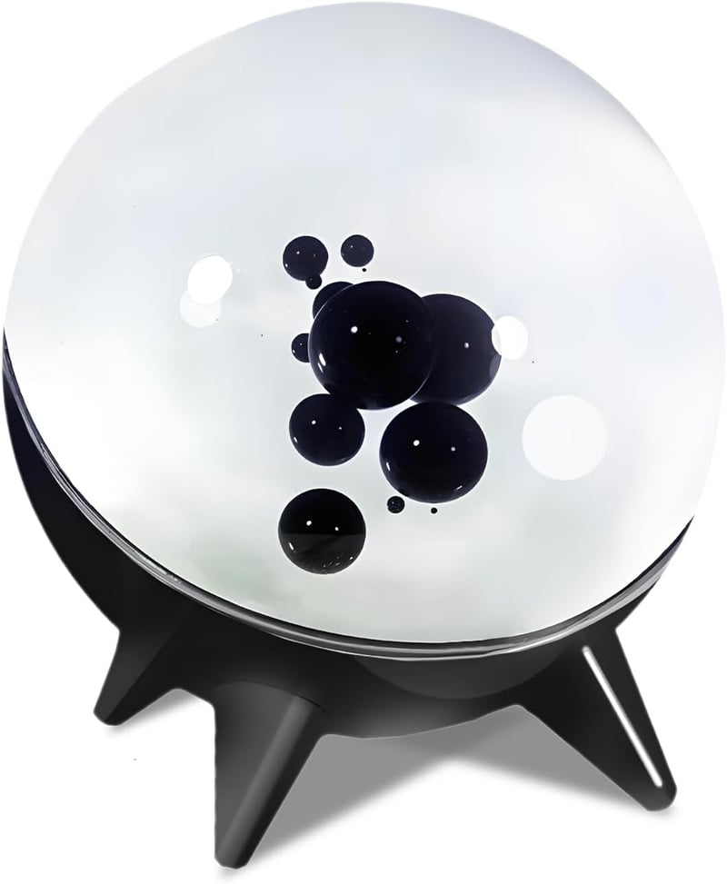 Elprico Ferrofluid hangvizualizáló mágneses folyadék ritmus lámpa fekete desktop dekoráció