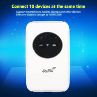 Elprico Hordozható 4G LTE WiFi Router, 300 Mbps Vezeték Nélküli Modem, SIM Kártyás, 3200 mAh Akkumulátor, Fehér 7
