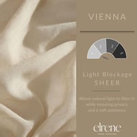 Priesvitný záves Elrene Home Fashions Vienna, 52x95 palcov, ľanová farba, 1 ks na okno 3
