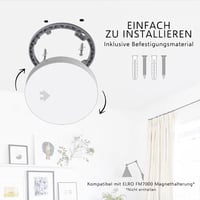 Detector de fum ultra-subțire ELRO FS4610 – Baterie cu durată de viață de 10 ani, standard EN14604, alb, 1 buc. 7