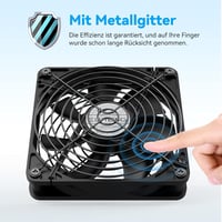 ELUTENG 140mm USB Ventilátor PC-hez 3 Fokozatú Sebességgel 6