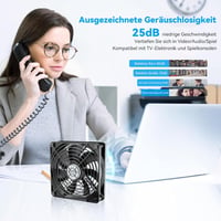 ELUTENG 140mm USB Ventilátor PC-hez 3 Fokozatú Sebességgel 8