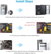 ELUTENG 4 portos PCIe USB 3.0 bővítőkártya 5Gbps asztali PC-hez 5