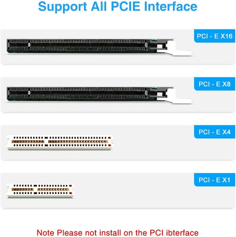 ELUTENG 4 portos PCIe USB 3.0 bővítőkártya 5Gbps asztali PC-hez