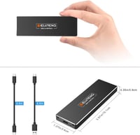 ELUTENG M2 SSD USB-C 3.1 Adapter UASP 6Gbps NGFF Ház 2280 2260 2242 2230 8