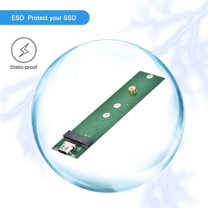 ELUTENG M2 SSD USB-C 3.1 Adapter UASP 6Gbps NGFF Ház 2280 2260 2242 2230