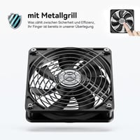 ELUTENG USB ventilátor 3 fokozatú sebességgel, csendes hűtőventilátor PC-hez 3