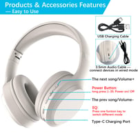 Bezdrôtové slúchadlá elzle XN135 Bluetooth 5.3 s mikrofónom, 82 hodín 2