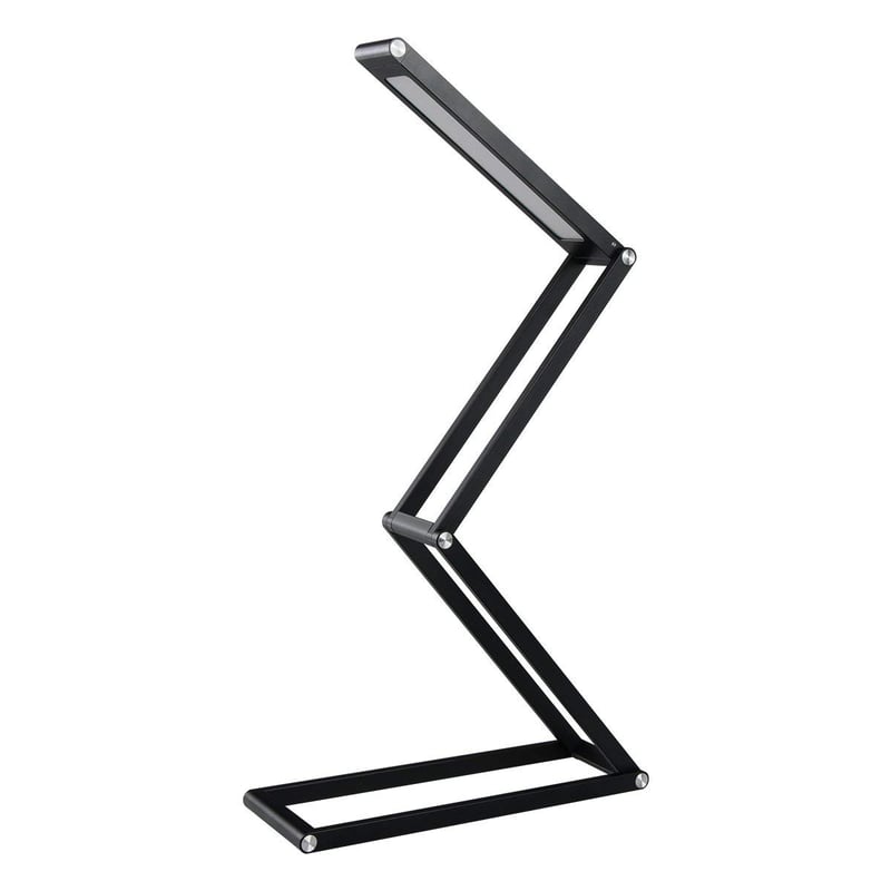 ELZO LED stolna lampa, sklopiva, USB, 3 načina rada svjetla - crna