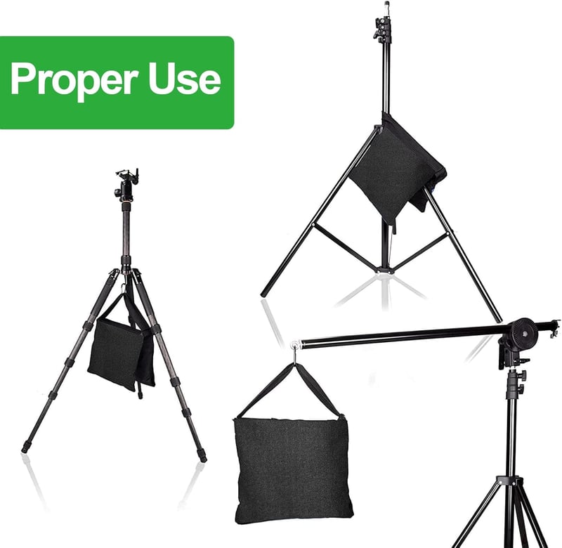 EMART 2 db Homokzsák Fotó Tripod Stabilizátor Stúdió és Kert Használatra