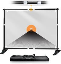 EMART 3x2.4m Állítható Háttérrendszer Fotóstúdió Portré és Termékfotózáshoz 1