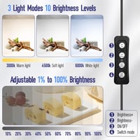 EMART 60x60 cm fotódoboz dimmer funkcióval, 5 háttérrel és 3 színű LED fénnyel 2