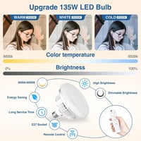 EMART 65 cm LED Softbox Szett Fotóstúdióhoz - 135W Állítható Fényerejű Lámpakészlet 3000-6500K - Fotózáshoz, Videózáshoz, Portréfotózáshoz,  5