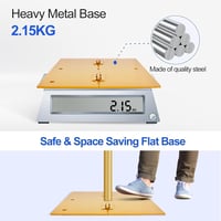 EMART Fotó Háttér Állvány Acél Alappal 2,6m x 3m Állítható Rendszer - gold 3