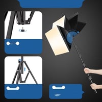 EMART Fotostúdiová súprava so softboxom 40x40 cm, 85W LED žiarovka 3000-6000K, s diaľkovým ovládačom, na portréty a videonahrávky 5