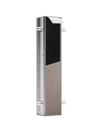 Emco ASIS PLUS Beépíthető Szekrénymodul WC-kefe Készlethez, Toalettpapír-tartóval, Push to Open Funkcióval, Bal Oldali Nyílással, 15x15,4x80 1