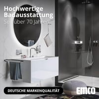 Modul dulap încastrat Emco ASIS PURE pentru set perie WC, cu suport pentru hârtie igienică și compartiment, funcție Push to Open, deschidere pe partea dreaptă 5