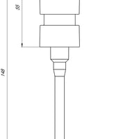 Pompă de rezervă Emco din material plastic, pompă pentru săpun și cap de pompare pentru dozator de săpun lichid, crom (222100191) 2