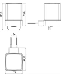 Nástenný dávkovač tekutého mydla Emco Loft s nádobkou z matného krištáľového skla, 155 ml, chróm, 052100103 5