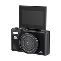 Digitálny fotoaparát EMEBAY 5K 75MP so 64GB kartou, 18x zoomom, 3-palcovou výklopnou obrazovkou, stabilizáciou obrazu, selfie kamera pre začiatočníkov a tínedžerov 10
