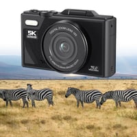 Digitálny fotoaparát EMEBAY 5K 75MP so 64GB kartou, 18x zoomom, 3-palcovou výklopnou obrazovkou, stabilizáciou obrazu, selfie kamera pre začiatočníkov a tínedžerov 8