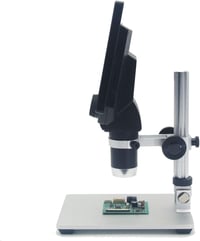 Emebay G1200 7" LCD Digitális Mikroszkóp 12MP HD Felbontással, 1-1200× Nagyítással, Újratölthető Akkumulátorral, Fém Tartóval, Forrasztási M 5