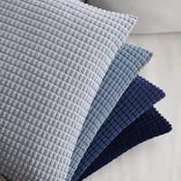 EMEMA set od 4 navlake za jastuke od samta, 40x40 cm, tamnoplave, ukrasne navlake za jastuke za kauč, mekane baršunaste dekorativne navlake za dnevni boravak 2