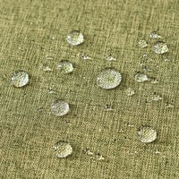 EMEMA vodoodolná obliečka na vankúš 50x50 cm, tmavozelená vonkajšia dekoratívna obliečka na vankúš na pohovku, do obývačky alebo na balkón, vzhľad ľanu, sada 2 ks 2