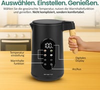 Fierbător electric EMERIO WK-132230 cu pereți dubli, selectare temperatură 40-100°C - 1,7 L - 2200W 4