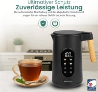 Fierbător electric EMERIO WK-132230 cu pereți dubli, selectare temperatură 40-100°C - 1,7 L - 2200W 5