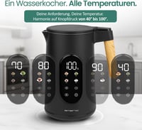 Fierbător electric EMERIO WK-132230 cu pereți dubli, selectare temperatură 40-100°C - 1,7 L - 2200W 2