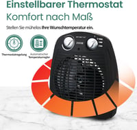 Emerio FH-106737.2 hordozható ventilátoros fűtőgép 2000W termosztáttal 3