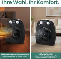 Emerio FH-106737.2 hordozható ventilátoros fűtőgép 2000W termosztáttal 7