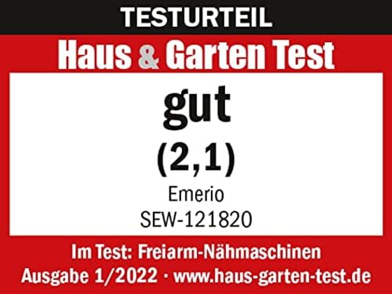 Emerio gyermek varrógép 12 öltésmintával, pedállal, LED világítással, fehér-rózsaszín