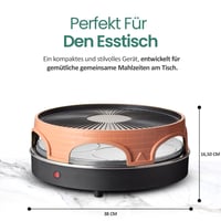 Originálna pec na pizzu Emerio PIZZARETTE, 3 v 1 pizza-raclette-gril, mini pec na pizzu pre 6 osôb, patentovaný dizajn, PO-113255.4 7