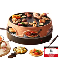 Originálna pec na pizzu Emerio PIZZARETTE, 3 v 1 pizza-raclette-gril, mini pec na pizzu pre 6 osôb, patentovaný dizajn, PO-113255.4 1
