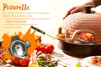 Pec na pizzu Emerio PIZZARETTE pre 6 osôb s terakotovou kupolou, originálny patentovaný dizajn, mini pizza, terakotová oranžová/čierna, PO-115984 2